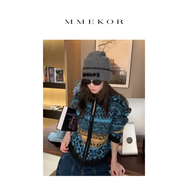 MMEKOR“莱茵河畔”毛衣 2025新款秋款摩登街头时髦上衣 30618