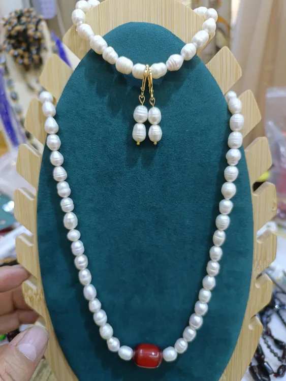 不锈钢大理石项链 非常美丽的项链。