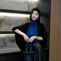 POPULARYW【夜色徜徉】Z·R上品屋 时尚风慵懒纯色蝙蝠袖开衫外套