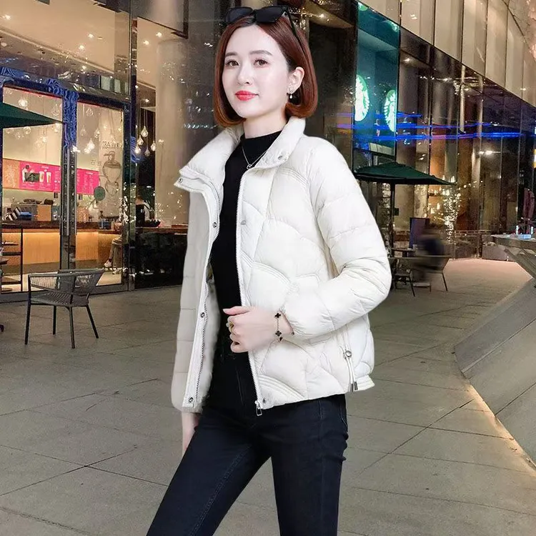 2025冬季新款立领棉服女短款韩版宽松显瘦加厚保暖小棉袄时尚外套