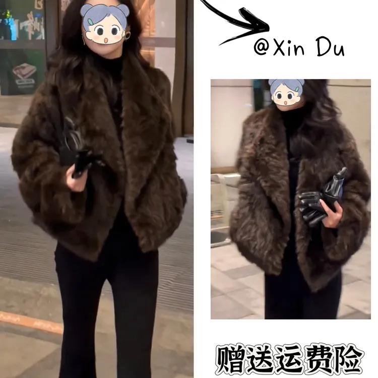 2025秋冬季新款时尚显瘦气质女士网红洋气外套百搭款D25135