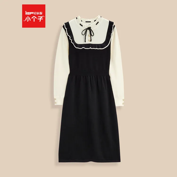 IEF/爱依服【小个子专属】2025秋冬新款法式文艺通勤气质连衣中裙