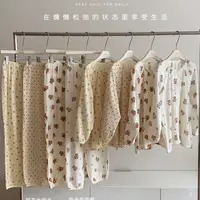 大牙女装- 25165 (慵懒时光 开扣棉纱衣)家居套装