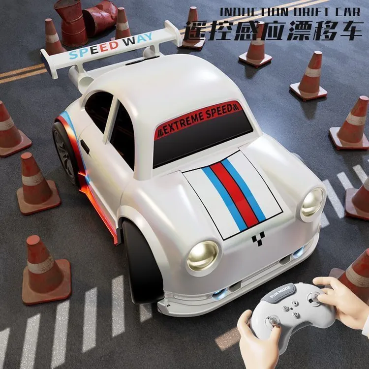 新款网红桌面MINI智能感应跟随车遥控漂移车爆款玩具车节日礼物zk