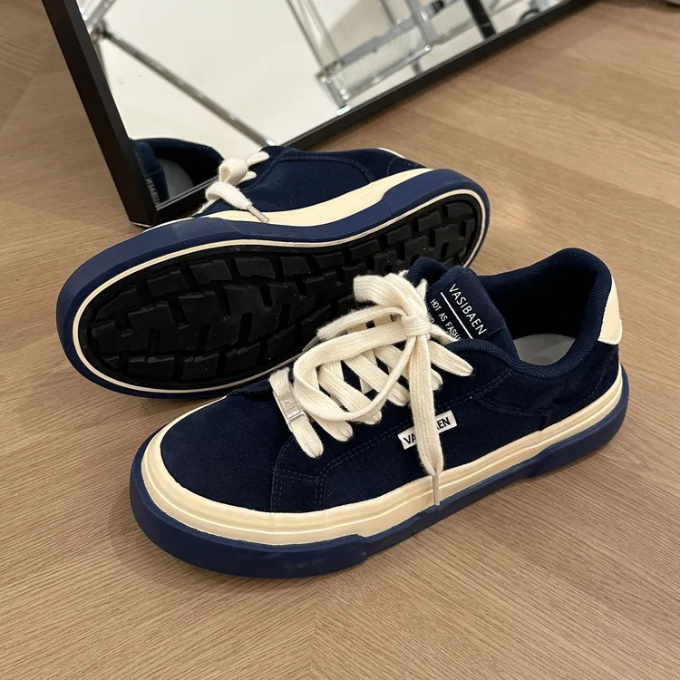 原创设计透气男鞋小众新款美式板鞋2025夏季学生厚底运动休闲鞋男