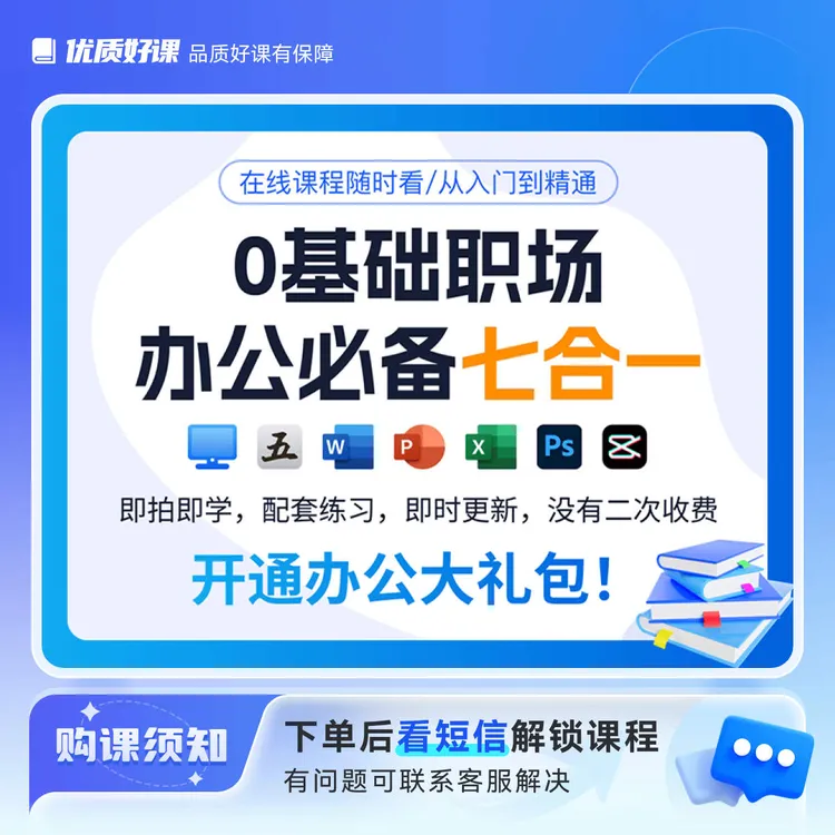 电脑基础excel/word/ppt七合一E
