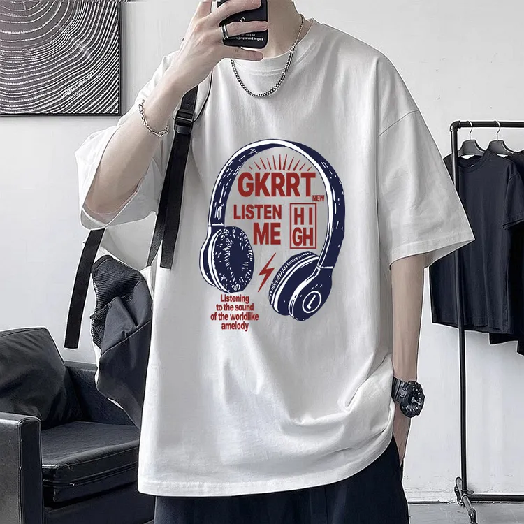 13岁青少年夏季纯棉短袖T恤12大童初中15高中学生宽松半袖体恤潮