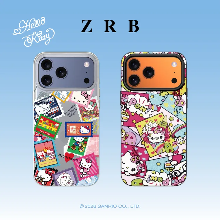 zrbKT复古怀旧贴纸适用于苹果15可爱16pro磨砂17promax磁吸手机壳