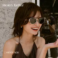 【薯薯镜】海伦凯勒网红防紫外线墨镜猫眼俏皮不撞款女太阳镜HK909