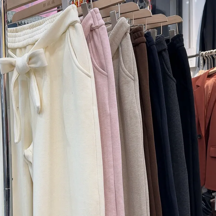 加绒加厚羊绒糯米弯刀裤3～7码