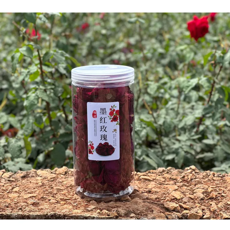 云南冻干墨红玫瑰手工精选大朵富含花青素女生必饮好茶