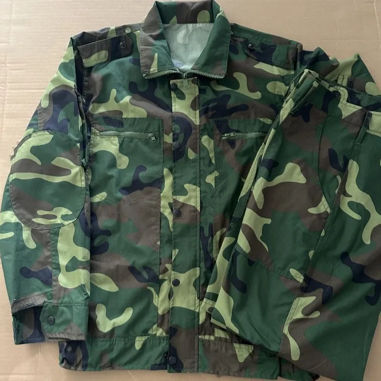 夏季耐磨透气长袖迷彩服套装适合大中学生训练穿着