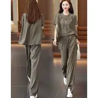 【套装】春夏季高档新款两件套设计感时装女装服装4236[ZX]