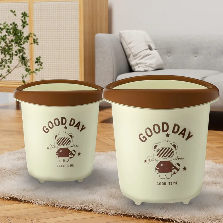 拍一发二大号垃圾小浣熊可爱垃圾桶压圈宿舍家用厕所办公垃圾桶