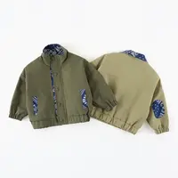 【博瑞妈】儿童外套春秋新款男童长袖韩版简约拼接翻领上衣AW990