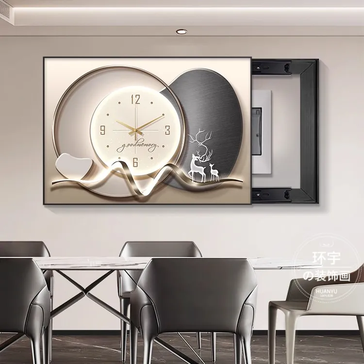 石来运转2026新款电表箱装饰画轻奢高级感弱电箱电闸配电箱装饰画