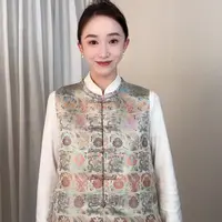 【龙凤穿莲】2024新款新中式国风织金宋锦马甲BLQ-156