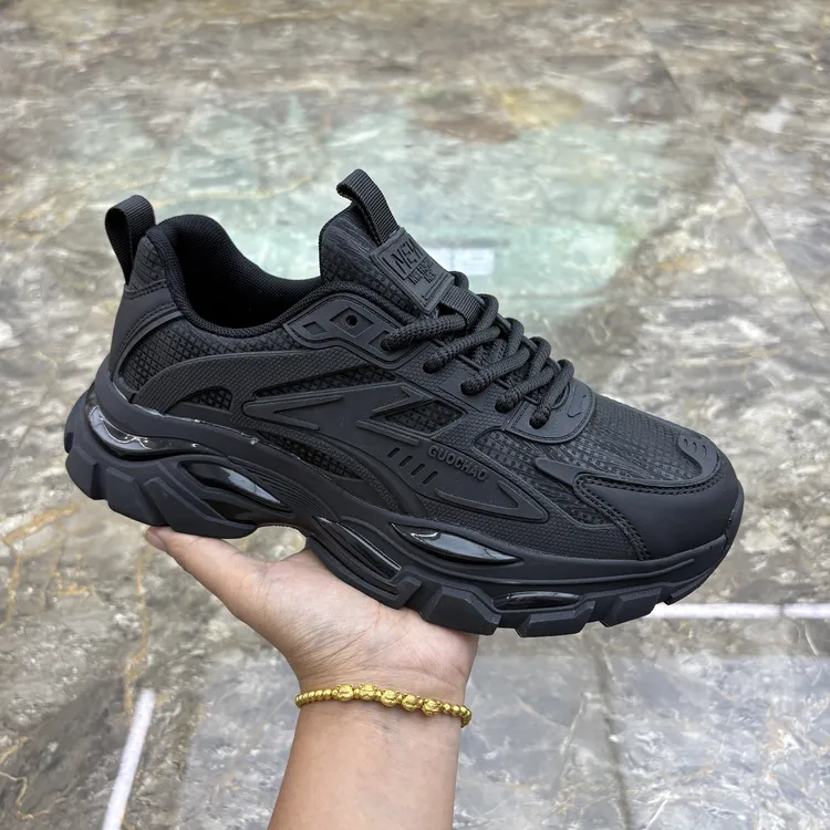 2025年新款男鞋休闲潮鞋百搭舒适厚底系带老爹运动时尚帅气秋男鞋