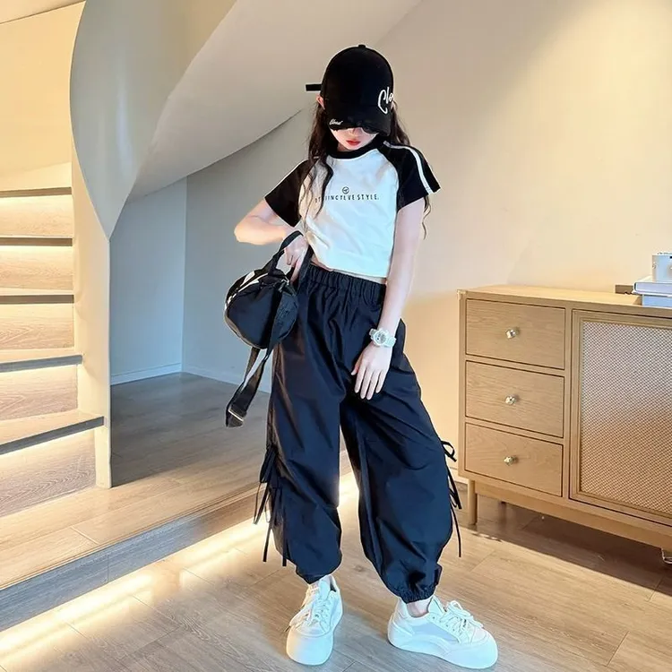 女大童两件套夏装新款套装儿童洋气夏季中学生女童