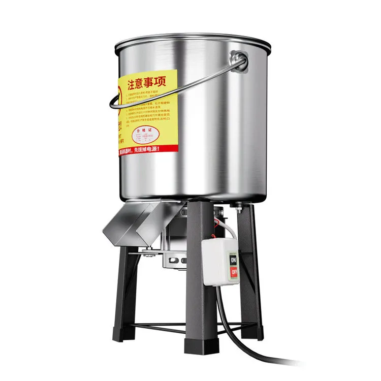 桶式碎草机碎菜机喂鸡鸭鹅大功率电机全自动搅拌打菜机农用养殖用