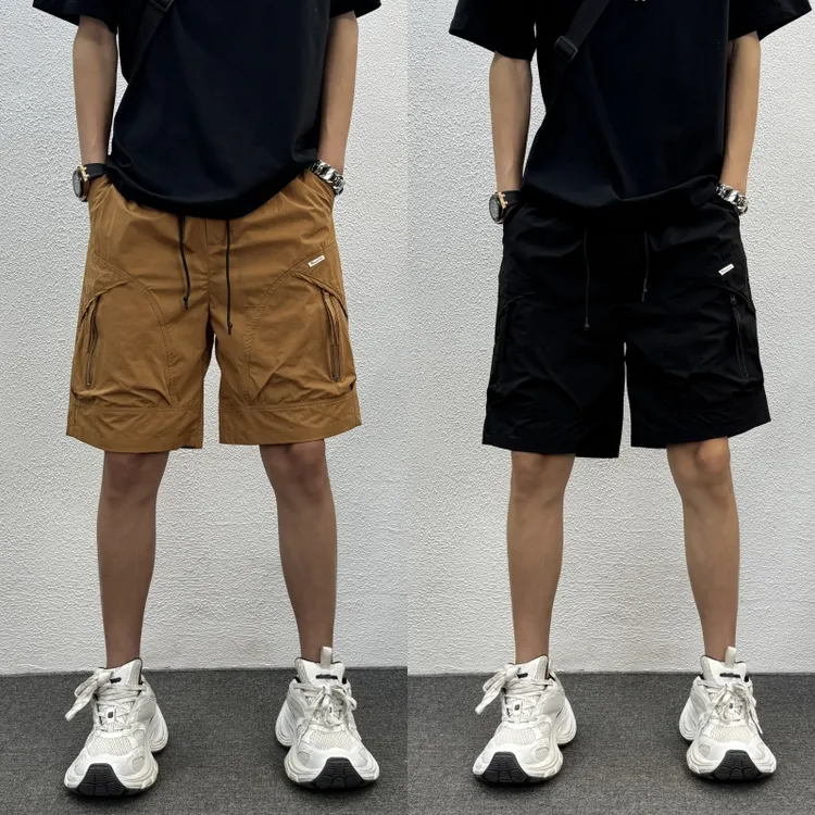 男士潮流休闲短裤2025夏季新款直筒裤薄款舒适五分裤流行大气中裤