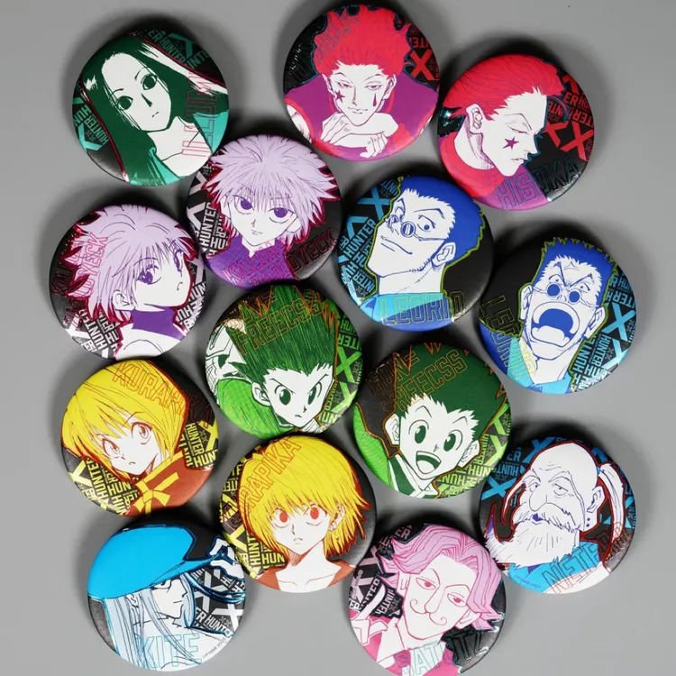 全职猎人js浮雕吧唧盲盒徽章吧唧盲抽