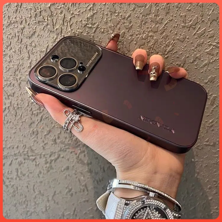 适用苹果16/14/13/12/15promax手机壳大视窗磨砂全包镜头防摔新款