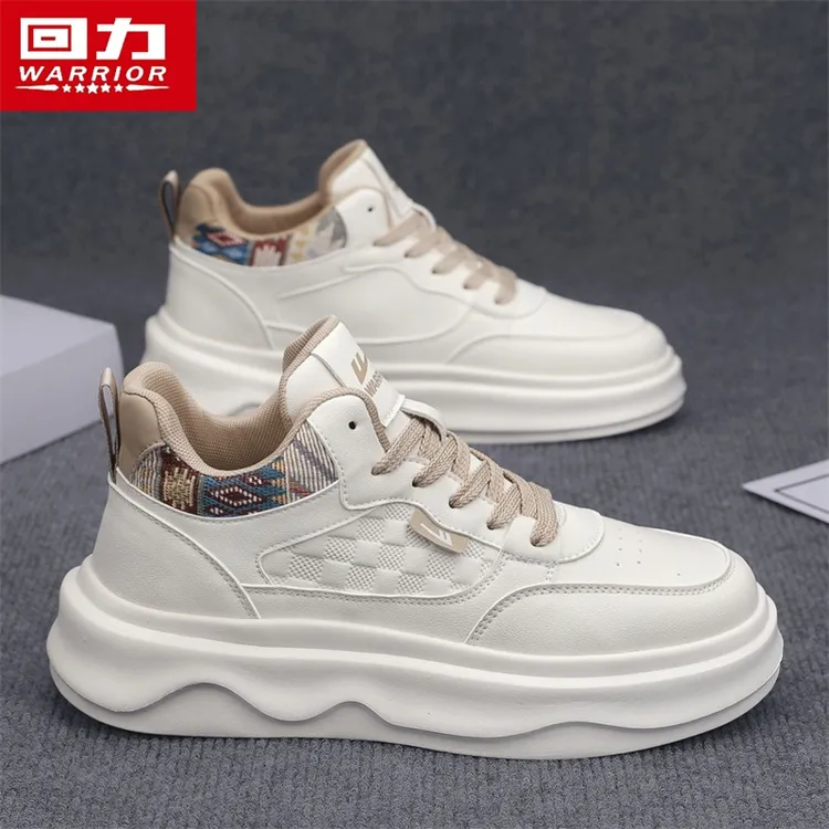 回力高帮男鞋冬季新款厚底增高百搭休闲小白鞋男士开车专用运动鞋