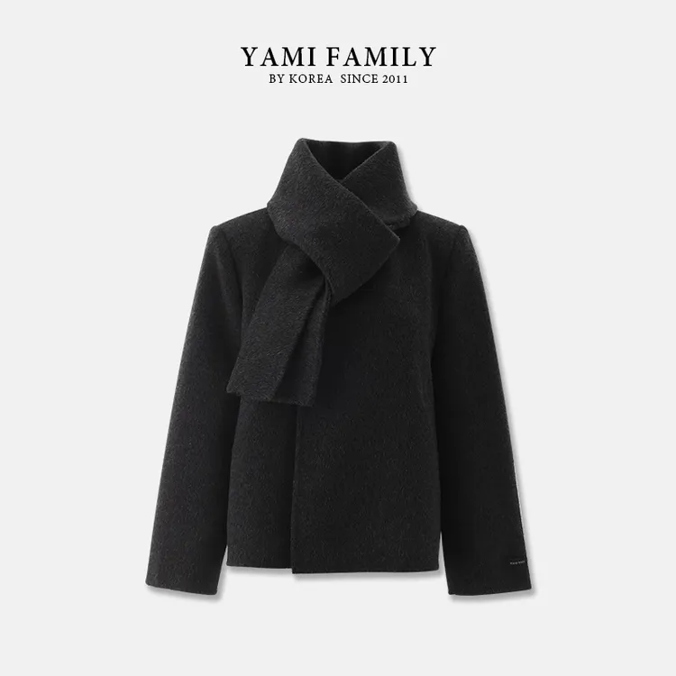 YM 542 秋冬大衣短款时尚休闲简约时尚百搭经典保暖双面羊毛大衣