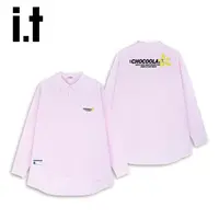 it：CHOCOOLATE撞色条纹立体绣花长袖衬衫CCLSTXKL63750