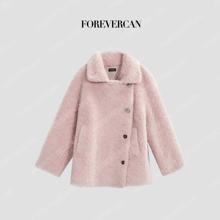 FOREVERCAN“露易丝”100澳洲绵羊毛慵懒廓形外套WC55044