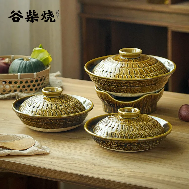 【金珀-深锅】谷柴烧 炖菜无水焗天然土锅加厚砂锅家用厨房耐高温