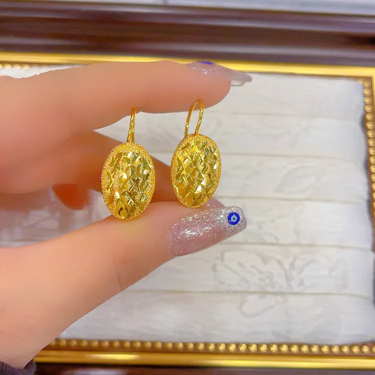 钛钢耳饰 1873新款耳环金色铜合金