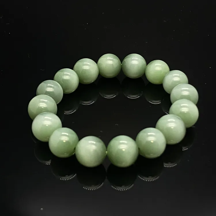 DS002 和田玉 碧玉 猫眼 手串11.5mm