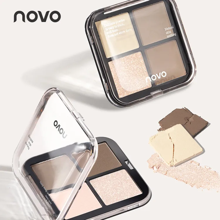 NOVO正品光影速绘四色修容盘立体鼻影侧影修容哑光高光瓷光柔焦