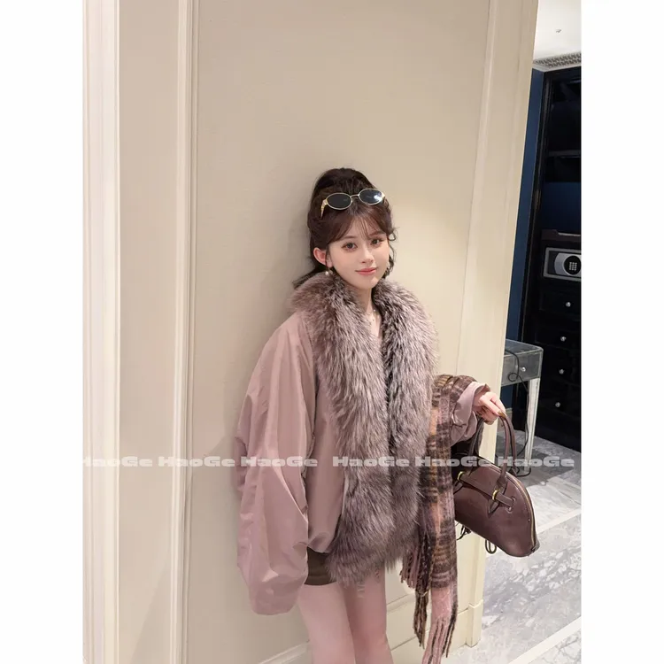 浩哥严选●雪山派克HGQ5YRF4879A‘’95白鹅绒服预时尚短款气质设计