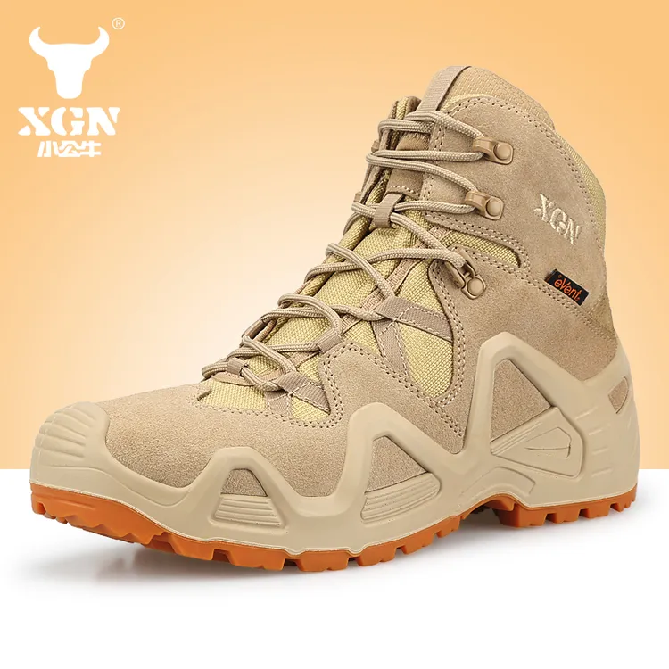 XGN小公牛仰望全天候户外专业防水高帮登山靴徒步中帮男士战术鞋