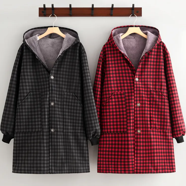 冬季加绒加厚成人外套防风保暖大褂防污耐脏厨房围裙餐饮罩衣定制