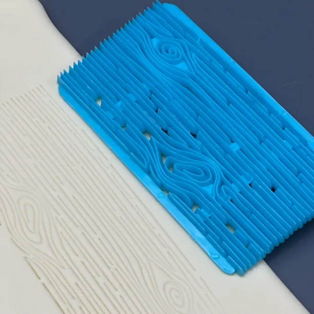 卡通面点底纹模具树皮花朵叶子金钱编织底纹14cm*8.2cm