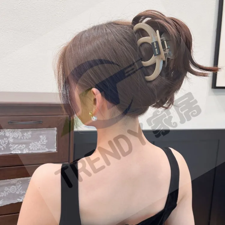 多发量~彩色大号盘发抓夹亚克力发夹女高级感时尚鲨鱼夹大抓夹