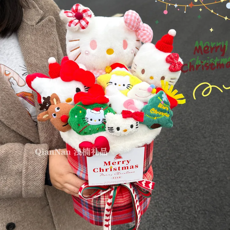 圣诞节礼物花束hellokitty玩偶女孩闺蜜生日礼物可爱送女友平安夜