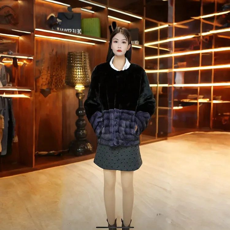 【依岚.轻奢】2025新款珑猫貂绒设计师款时尚短外套秋冬
