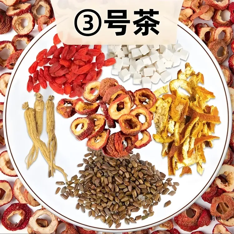 【3号茶】三号茶啤啤茶枸杞＋山楂＋茯苓＋决明子＋橘皮＋舌苔调理茶包