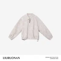 LIURUONAN 25FL【腰果花刺绣夹克】老钱风Polo领长袖秋冬宽松短外套