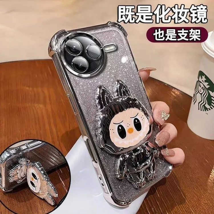 适用小米civi5Pro拉布布手机壳civi4Pro补妆镜支架civi3拉布布壳