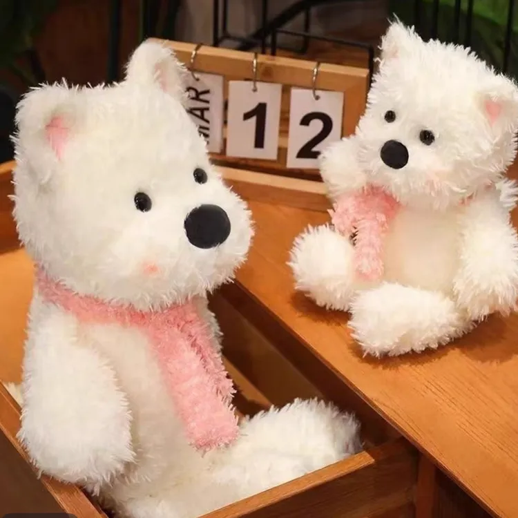 可爱西高地小狗玩偶毛绒公仔超软系生日礼物