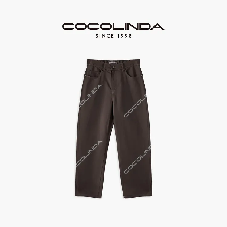 COCOLINDA | 100%棉四色窄版休闲裤P3289