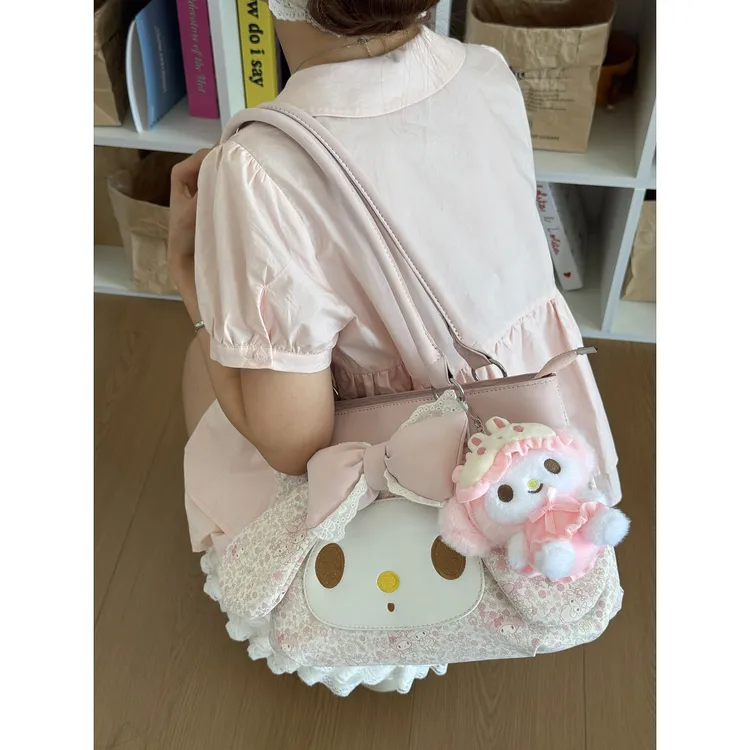 喂是一张吗 【碎花美乐蒂单肩】复古甜美萌美乐蒂托特包