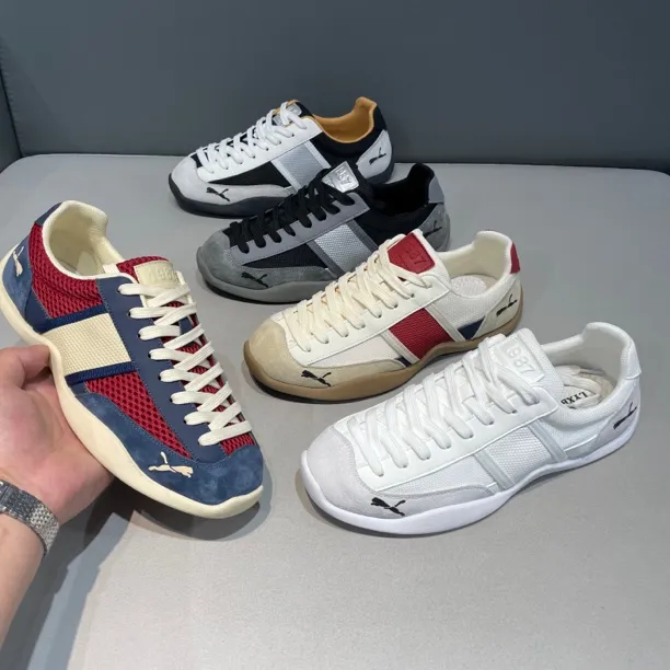 系带透气网面休闲男鞋春夏时尚休闲鞋运动鞋复古休闲风标准码