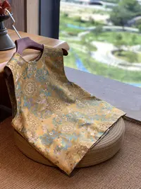 段叔国风【凤凰于飞】新中式国风2025薄款织金宋锦马甲气质百搭背心